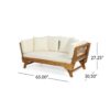 Outdoor Expandable Daybed And Cushions - Teak - Image 3