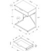 Accent Side Table, Storage Drawer, Contemporary & Modern - Espresso - Image 7