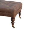 Buffalo - Leather Ottoman - Brown - Image 7