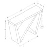 Accent Console Table For Entryway - White - Image 10