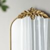 Full Length Mirror, Arched Mirror Hanging Or Leaning Against Wall, LargeMirror For Living Room - Gold - Image 8