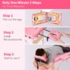 Massage Table Portable Massage Bed Lash Bed & Carrying Case Spa Table Height Adjustable, Salon Bed Face Cradle Bed - Pink - Image 8