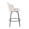 Ahoy - Contemporary Fixed Height Counter Stool (Set of 2) - Black / Cream - Image 3