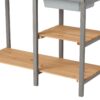 Outdoor Potting - Bench, Workstation Table With Cabinet For Backyard Garden Supplies - Gray / Brown - Image 15