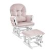 Mason - Glider And Ottoman - White - Image 2