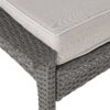 Honolulu - Modern Chat Set of 5 With Wicker - Gray / Silver - Image 21