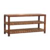 Regency - Woven 2 Slot Shoe Rack - Brown - Image 2