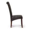 Cosmopolitan - Deluxe Tufted Parson Chair (Set of 2) - Tanners Brown - Image 3