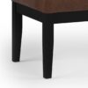 Lacey - Tufted Ottoman Bench - Distressed Chestnut Brown - Image 6