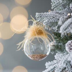 Christmas Ball Ornaments, Decorative Hanging Ball Christmas Tree Ornaments For Holiday Party Decorations (Set of 4) - Multi