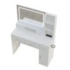 40.95" Newly Designed Smart Mirror Dressing Table With Drawers And Storage Cabinet, Dressing Table With Dressing Pad For Bedroom, Dressing Room - White - Image 18