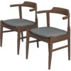 Daisy - Dining Chair (Set of 2) - Brown / Gray - Image 2