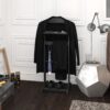 Accent Portable Garment Rack, Clothes Valet Stand With Storage Organizer - Black - Image 4