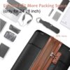 Hardshell Luggage Sets 6 Piece Suitcase Set, Expandable Lightweight Suitcases With Wheels, Tsa Lock - Black Brown - Image 20