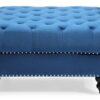 Charming Traditional Ottoman - Navy Blue - Image 2