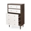Nystrom - Mid Century Modern, 5 Drawer Dresse - Walnut - Image 7