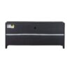 Retro Distressed Wooden TV Stand For TVs Up To 65", Entertainment Center Media Console With 6 Drawers And 3 Shelves For Living Room - Black - Image 18