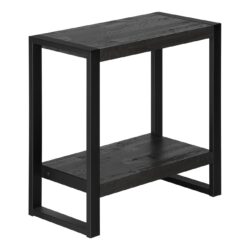 Accent Table, Side Industrial - Black