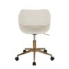 Margarite - Contemporary Task Chair - Gold / Cream - Image 4