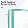 Frameless Single Sliding Shower Door & 8Mm Clear Tempered Glass - Chrome - Image 8
