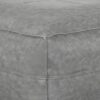 Brody - Large Square Coffee Table Pouf - Distressed Gray - Image 3