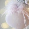 Christmas Ball Ornaments, Glass Decorative Hanging Ball Christmas Tree Ornaments For Holiday Party Decorations (Set of 6) - Pink - Image 3
