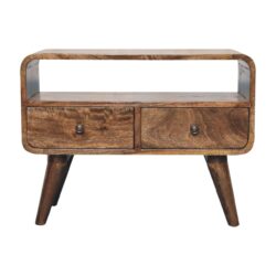 Mini ed Curved Media Unit - Brown