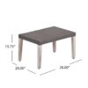 Savannah - Outdoor Wicker And Ottoman - Gray - Image 2