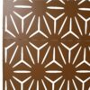 Freestanding Decorative Metal Privacy Screen For Deck Balcony Patio - Brown, Steel, 76" H X 48" W - Image 7