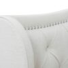 Marcella - King Upholstered Shelter Headboard Bed Set - Antique White - Image 7