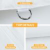 10 0 Ft Canopy Replacement Top With 4 Pack Weight Bags Pop Up Tent Cover Only Frame Not Included - White - Image 3