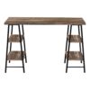 Computer Desk For Home Office, Laptop, Storage Shelves, Contemporary & Modern - Brown - Image 2