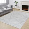 Loft Shag - 7'10" X 9'10" Polypropylene, Shaggy Area Rug - Gray - Image 4