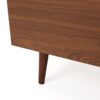Modern TV Stand With Storage, Tempered Glass Shelf - Walnut - Image 12