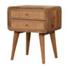 Close Knit 2 Drawer Nightstand - Oak - Image 3
