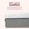 Ultra Plush 13" Gel Memory Foam Mattress For King Size Bed With Double Layered Jacquard Cover - Gray / White - Image 9
