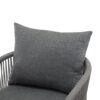 Modern Curved Aluminum Lounge Chair With Rope Weave Design And Cushioned Comfort (Set of 2) - Gray - Image 13