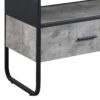 Raziela - TV Stand - Concrete Gray / Black - Image 4