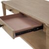 Cocktail Table With Two Storage Drawers And Casters - Sand - Image 4