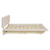 Queen Size Upholstered Hydrualic Platform Floating Bed With LED Light And USB Port - Pink - Image 5