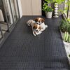 H Style Diy - Module Interlocking Patio Deck Tiles - Dark Gray - Image 5