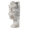 Cement Bust Wall Planter Indoor Outdoor Home Garden Decor - Gray - Image 10