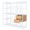 Open Style Wardrobe With Hanging Rails, Shelves And Drawers - White - Image 7