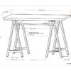 Sawhorse - Solid Walnut Veneer And Metal Desk - Walnut - Image 9