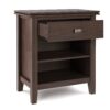 Artisan - Bedside Table - Warm Walnut Brown - Image 2