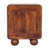 Open Woven Bedside Table, 1 Drawer - Chestnut - Image 4