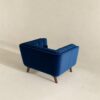 Addison - Velvet Lounge Chair - Dark Blue - Image 6