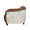 Brancaster - Grain Leather Chair - Brown - Image 4