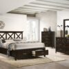 3 Drawer Nightstand With USB - Mahogany - Image 4