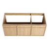 Original Wall Mounted Bathroom Vanity With Resin Sink And 3 Soft Closing Doors Plywood - Oak - Image 16